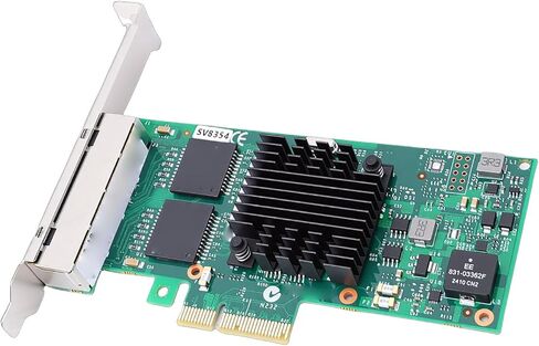 بطاقة شبكة PCIe Gigabit، محول PCI Express Ethernet بسرعة 1000 ميجا بت في الثانية مع وحدة تحكم 350AM4، 4 منافذ RJ45، 4 واجهات مضيف PCIE 2.1، مع حامل جانبي منخفض in Kuwait