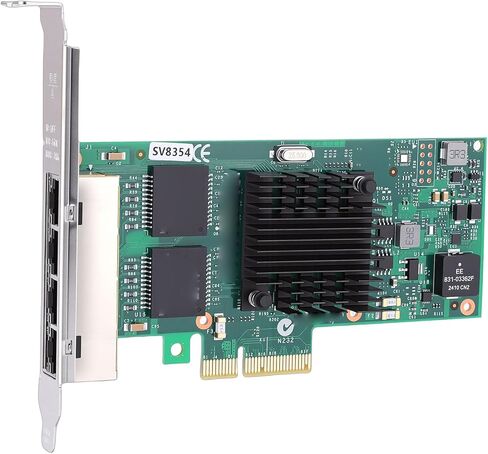 بطاقة شبكة PCIe Gigabit، محول PCI Express Ethernet بسرعة 1000 ميجا بت في الثانية مع وحدة تحكم 350AM4، 4 منافذ RJ45، 4 واجهات مضيف PCIE 2.1، مع حامل جانبي منخفض in Kuwait