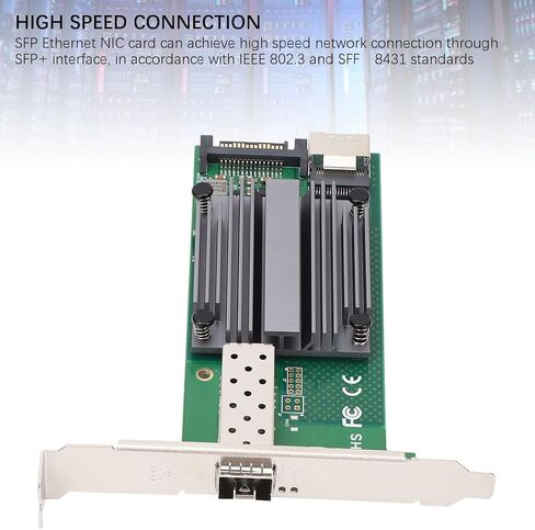 بطاقة Ethernet NIC بطاقة Ethernet NIC M.2 إلى 10 جيجابت 82591 SFP شبكة خادم التحكم الصناعي مع واجهة SFP in Kuwait
