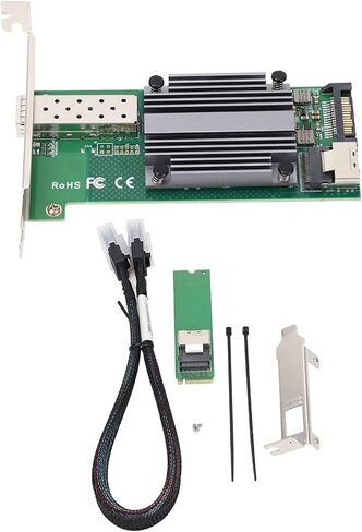 بطاقة Ethernet NIC بطاقة Ethernet NIC M.2 إلى 10 جيجابت 82591 SFP شبكة خادم التحكم الصناعي مع واجهة SFP in Kuwait