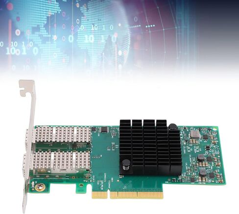 بطاقة شبكة Yunseity Dual Port Server Network، نقل عالي السرعة بسرعة 10 جيجابت في الثانية مع تقنية RDMA ذات زمن الوصول المنخفض، لمركز بيانات PCIe x8 وشبكات التراكب الافتراضية in Kuwait
