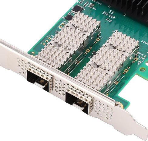 بطاقة شبكة Yunseity Dual Port Server Network، نقل عالي السرعة بسرعة 10 جيجابت في الثانية مع تقنية RDMA ذات زمن الوصول المنخفض، لمركز بيانات PCIe x8 وشبكات التراكب الافتراضية in Kuwait