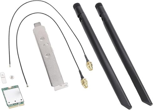 بطاقة لاسلكية SUNGOOYUE WiFi 7، وحدة QCNCM865 M.2 مع هوائيات خارجية 2x2 و4K QAM لـ 11، تدعم تقنية النطاق الثلاثي 2.4 جيجا هرتز 5 جيجا هرتز 6 جيجا هرتز 5.8 جيجا بايت في الثانية in Kuwait