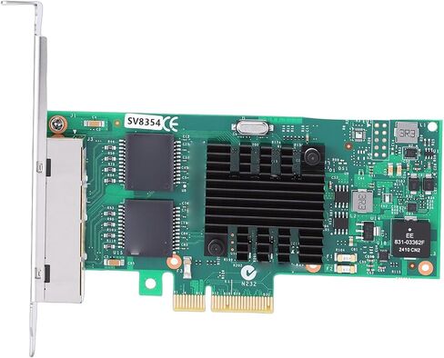بطاقة شبكة Yunseity 1000Mbps Gigabit Ethernet PCI Express، محول شبكة 4 منافذ RJ45 PCIE مع وحدة تحكم 350AM4، للتطبيقات الصناعية لسطح المكتب in Kuwait