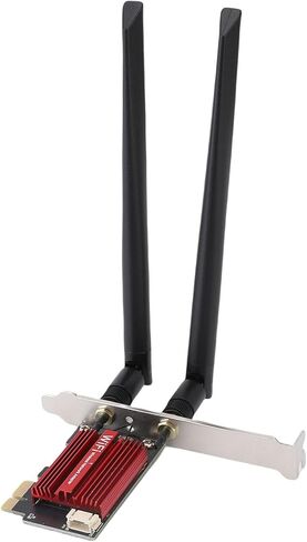 Vikye HighSpeed ​​WiFi 6E PCIe Card 4200Mbps 5 جيجا هرتز BT5.2 محول WiFi للكمبيوتر المكتبي، زمن استجابة منخفض للألعاب في الوقت الحقيقي، يدعم 10 11، أنظمة in Kuwait