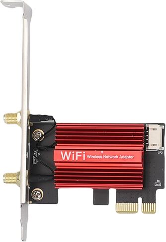 Vikye HighSpeed ​​WiFi 6E PCIe Card 4200Mbps 5 جيجا هرتز BT5.2 محول WiFi للكمبيوتر المكتبي، زمن استجابة منخفض للألعاب في الوقت الحقيقي، يدعم 10 11، أنظمة in Kuwait