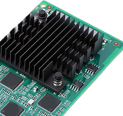 Yunseity Gigabit Ethernet PCIe Network Card, 4 Port RJ45 PCI Express 2.1 x1 Adapter with Slim Full Height Bracket, for Server Desktop Industrial Applications in Kuwait