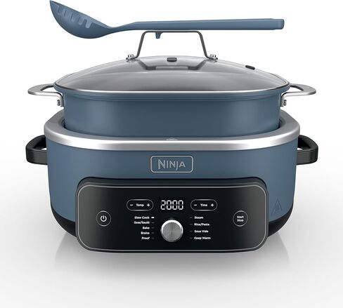 Ninja® PossibleCooker™ PLUS 12-in-1, 8.5-qt, Black, MC1010 | 12-in-1 replaces 12 appliances, Sous Vide & Proof, glass lid, nonstick oven-safe pot to 500°F, cooker-to-oven-to-table. in Kuwait