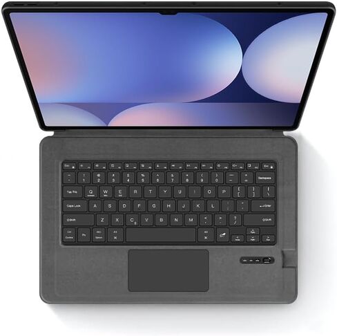 Keyboard Case for Samsung Galaxy Tab S9 FE+ 12.4inch SM-X610/SM-X616B, Backlit Bluetooth Keyboard with Touchpad Smart Flip Case, Multi-Language Layouts (English) in Saudi Arabia