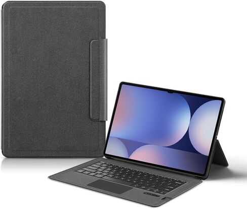Keyboard Case for Samsung Galaxy Tab S9 FE+ 12.4inch SM-X610/SM-X616B, Backlit Bluetooth Keyboard with Touchpad Smart Flip Case, Multi-Language Layouts (English) in Saudi Arabia