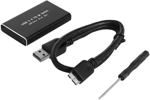 MSATA to USB 3.0 SSD Enclosure External Hard Drive Disk Box for 30x50mm 30x30mm MSATA SSD, 500300856 in Kuwait