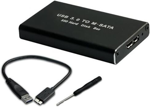 MSATA to USB 3.0 SSD Enclosure External Hard Drive Disk Box for 30x50mm 30x30mm MSATA SSD, 500300856 in Kuwait