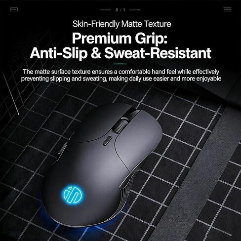 DGMINMU B2 Wired Gaming Mouse, Silent Click Ergonomic Mouse with 7200 DPI Adjustable, RGB Backlit, 6 Programmable Buttons, Braided Cable for PC, Mac, Laptop, Gaming & Office Use (B2-B) in Kuwait
