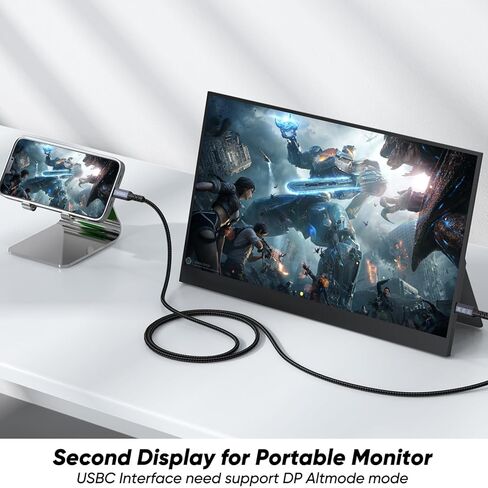كابل بيانات USB C إلى USB C بطول 3 أقدام 2 حزمة، USB 3.2 Gen 2 Type C 20 جيجابت في الثانية نقل بيانات عالي السرعة 4K شاشة فيديو سلك عرض 100 وات شحن سريع وظيفة كاملة للهاتف، iPad، المحور، الكمبيوتر المحمول، الشاشة in Kuwait