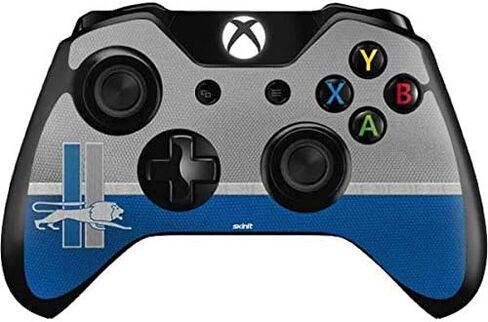 ملصق Skinit المخصص للألعاب متوافق مع وحدة تحكم Xbox One - تصميم كلاسيكي مرخص رسميًا من NFL Detroit Lions in Kuwait