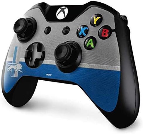 ملصق Skinit المخصص للألعاب متوافق مع وحدة تحكم Xbox One - تصميم كلاسيكي مرخص رسميًا من NFL Detroit Lions in Kuwait