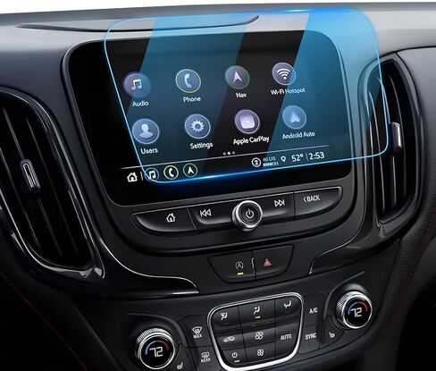 لـ 2024 واقي شاشة Chevy Equinox -2018-2024 Equinox(LT/RS/Premier)/2016-2025 Malibu(LS/RS/1LT/2LT)/2016-2019 شاشة لمس 8 بوصة فولت [زجاج عالي الدقة] ملحقات Equinox زجاج 9H مضاد لبصمات الأصابع in Kuwait