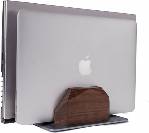 Walnut Headphone Stand and Controller Holder, Vertical Laptop Stand, Desk Tray with Pen Holder in Kuwait