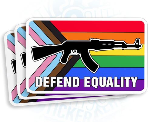 (3 قطع) ملصق الدفاع عن المساواة LGBT LGBTQ+ ملصقات فخر قوس قزح مقاس 2 بوصة ملصق من الفينيل مقطوع بالقالب لشهر البنادق والمثليين مضاد للماء للكمبيوتر المحمول وزجاجة مياه والهاتف وهدايا السيارة لأصدقائها مقاس 5 سم in Kuwait