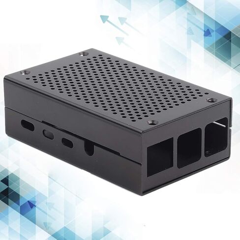 Aluminum Alloy Case for 4, Lightweight Compact Motherboard Protection Enclosure - Durable Gray Housing, Easy Installation for Raspberry Pi4 Users in Saudi Arabia