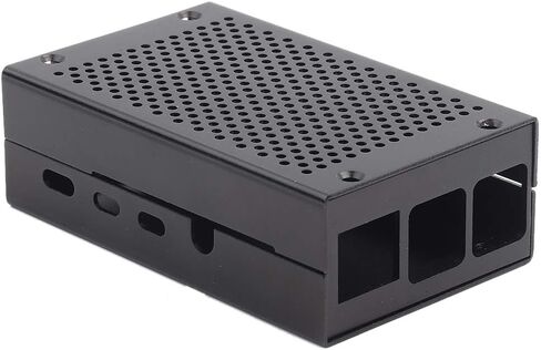 Aluminum Alloy Case for 4, Lightweight Compact Motherboard Protection Enclosure - Durable Gray Housing, Easy Installation for Raspberry Pi4 Users in Saudi Arabia