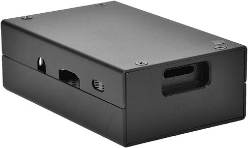 Aluminum Alloy Case for 3 Model B/B + Black - Ultra - Thin Heat Dissipation, Open WiFi Design, Lightweight & Durable Enclosure for 3 in Kuwait