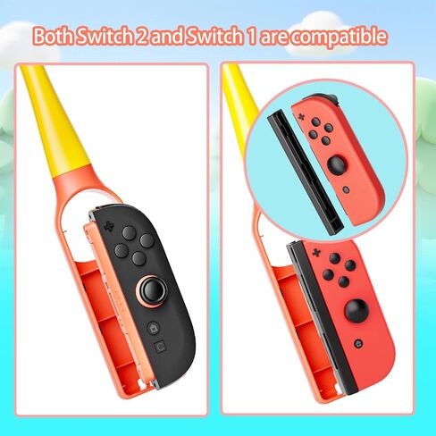 Nargos Golf Culb لجهاز Nintendo Switch 2 / Switch 1/ وحدة تحكم OLED Joy-Con، ملحقات الألعاب الرياضية لـ Mario Golf-Super Rush - عبوتان (أصفر) in Kuwait