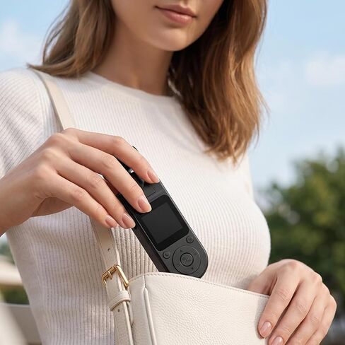 Pocket Body Camera with Audio & Video Recording Vlogging Camera Portable Video Recorder with 180° Rotating Lens Handheld POV Cameras with Night Vision for Sport/Outdoor/Riding in Kuwait