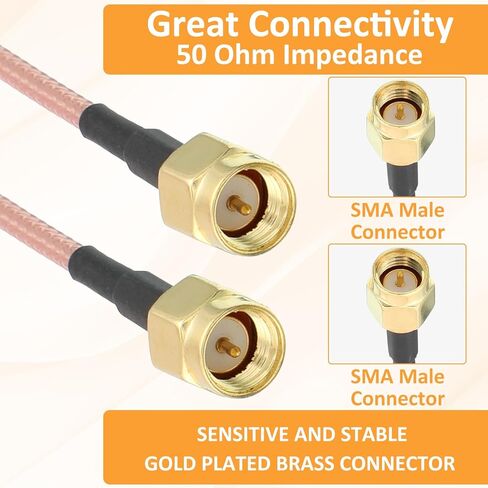 4 قطع RG316 ذكر إلى ذكر SMA كابل، 6 "مرن محوري تمديد SMA كابل موصل لمعدات اختبار الهوائي راوتر SDR in Kuwait