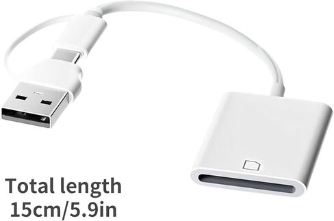 Portable USB Type C to Card Reader for Laptops Phones Tablets with 15cm Cable and Plugs Play Design Connectors Works on Multiple Devices in Kuwait