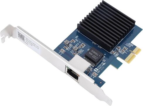 بطاقة شبكة PCIe 10G، مجموعة شرائح RTL8127، محول إيثرنت 6 سرعات مع واجهة PCI Express Gen 4 x1، مكونات داخلية لسطح المكتب الخادم in Kuwait