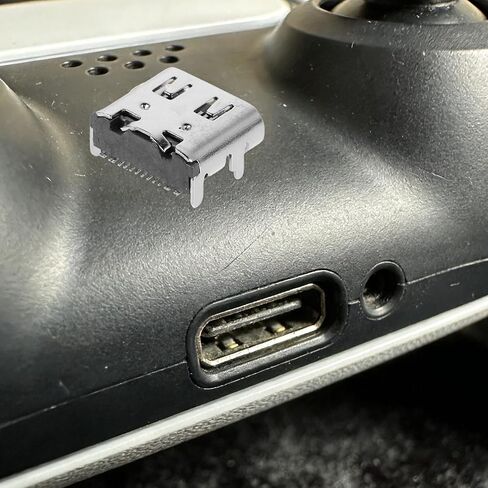 Holibanna 200 قطعة من النوع C 16 دبوس أنثى - موصل USB 3.1 للطاقة والبيانات - منفذ USB-C قابل للحام للمشروعات اليدوية وإصلاح الإلكترونيات - مقبس شحن سريع in Kuwait