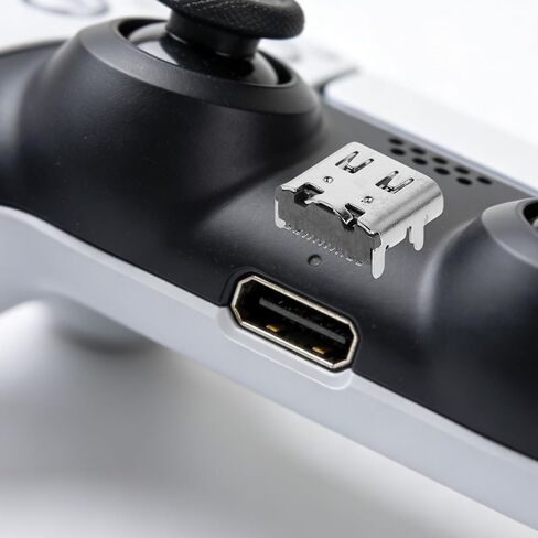 Holibanna 200 قطعة من النوع C 16 دبوس أنثى - موصل USB 3.1 للطاقة والبيانات - منفذ USB-C قابل للحام للمشروعات اليدوية وإصلاح الإلكترونيات - مقبس شحن سريع in Kuwait