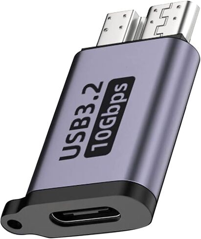 ZEZEFUFU محول القرص الصلب المحمول Micro B USB 3.0 ذكر إلى Type-C أنثى لأجهزة الكمبيوتر المحمول in Kuwait