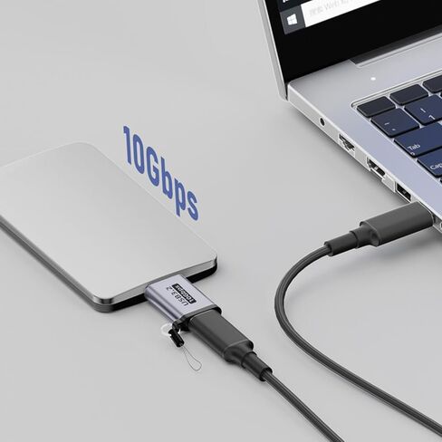 ZEZEFUFU محول القرص الصلب المحمول Micro B USB 3.0 ذكر إلى Type-C أنثى لأجهزة الكمبيوتر المحمول in Kuwait