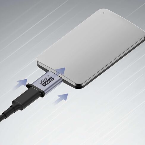 ZEZEFUFU محول القرص الصلب المحمول Micro B USB 3.0 ذكر إلى Type-C أنثى لأجهزة الكمبيوتر المحمول in Kuwait