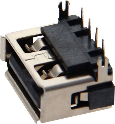 5 قطعة USB-A أنثى المقبس وصلة مرفاع 4 دبوس عودة إدراج 90 درجة كرة لولبية حافة PCB موصل ، إصلاح استبدال محول ، WuJuntool in Kuwait