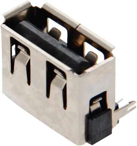 5 قطعة USB-A أنثى المقبس وصلة مرفاع 4 دبوس عودة إدراج 90 درجة كرة لولبية حافة PCB موصل ، إصلاح استبدال محول ، WuJuntool in Kuwait