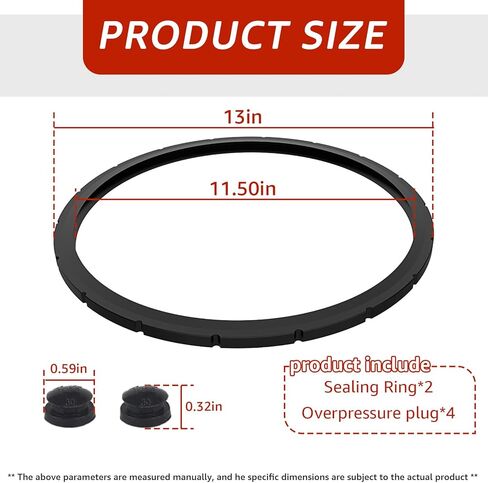 09985 Pressure Canner Sealing Ring Replacement for Presto Pressure Canner - Fits Presto Pressure Cooker models 0175510, 0175107, 0178107, 0174510 (Pack of 1) in Kuwait