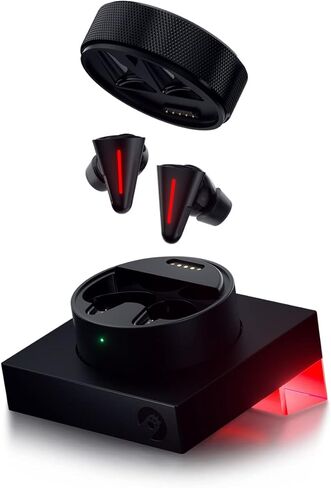 Angry miao CYBERBLADE Wireless Gaming Earbuds, Active Noise Cancelling Bluetooth Earbuds with Microphone, 36ms Low Latency Earphone for PC, PS4, PS5, Switch, iPhone, Android in Kuwait