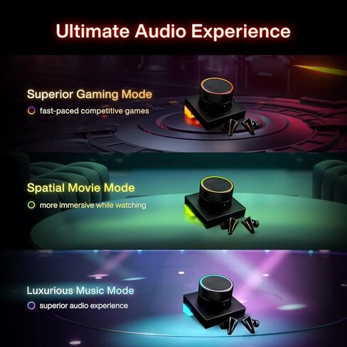 Angry miao CYBERBLADE Wireless Gaming Earbuds, Active Noise Cancelling Bluetooth Earbuds with Microphone, 36ms Low Latency Earphone for PC, PS4, PS5, Switch, iPhone, Android in Kuwait