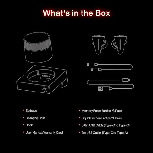 Angry miao CYBERBLADE Wireless Gaming Earbuds, Active Noise Cancelling Bluetooth Earbuds with Microphone, 36ms Low Latency Earphone for PC, PS4, PS5, Switch, iPhone, Android in Kuwait