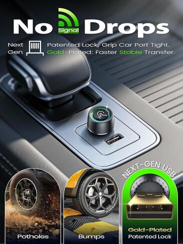 محول CarPlay اللاسلكي لهواتف iPhone، مفتاح بنقرة واحدة لهاتفين، التوصيل والتشغيل، بدون تأخير، يحول السلكية إلى دونجل تشغيل السيارة اللاسلكي، ثابت سريع للسيارات 2016+ مع Apple CarPlay وAndroid Auto Gray in Kuwait