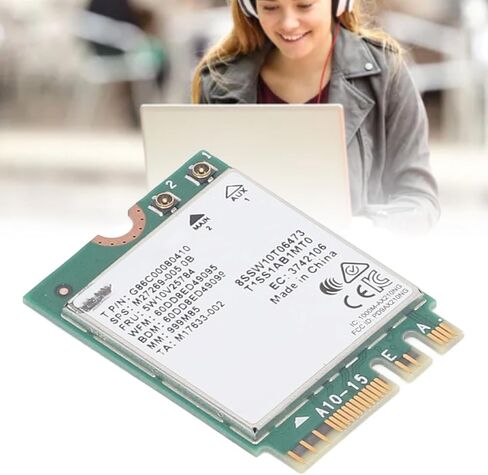 بطاقة WiFi 6E لاسلكية، وحدة M.2 2230 بسرعة 5400 ميجا بت في الثانية مع تقنية Bluetooth 5.3 وأمان WPA3 لأجهزة الكمبيوتر المحمول المكتبية 11 10 in Kuwait