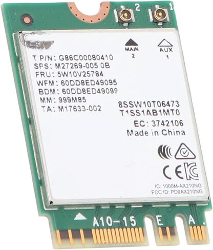 بطاقة WiFi 6E لاسلكية، وحدة M.2 2230 بسرعة 5400 ميجا بت في الثانية مع تقنية Bluetooth 5.3 وأمان WPA3 لأجهزة الكمبيوتر المحمول المكتبية 11 10 in Kuwait