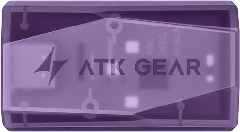 ATK GEM-8K دونجل لاسلكي، معدل استقصاء 8K، زمن استجابة منخفض للغاية 0.243 مللي ثانية، جهاز استقبال شفاف من النوع C، لماوس ألعاب ATK (أرجواني) in Kuwait