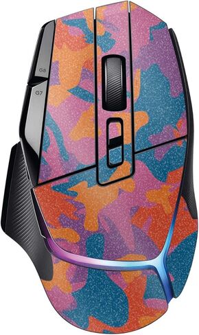 غلاف MightySkins اللامع المتوافق مع Logitech G502 X Plus - Pop Camouflage | لمسة نهائية لامعة واقية ومتينة شديدة اللمعان | سهل التطبيق والإزالة وتغيير الأنماط | صنع في الولايات المتحدة الأمريكية in Kuwait