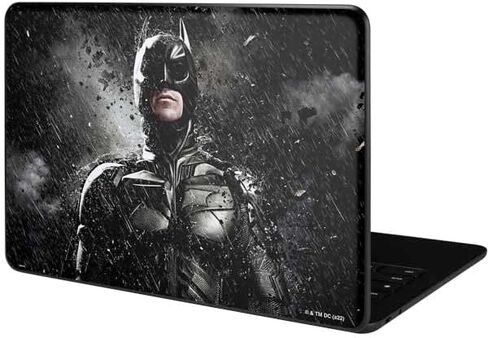 غلاف كمبيوتر محمول من Skinit متوافق مع Google Pixelbook Go - تصميم Warner Bros The Dark Knight Rises Raining المرخص رسميًا in Kuwait