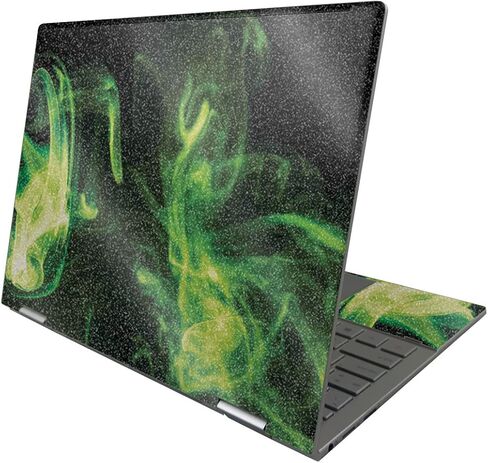 غلاف لامع لامع من MightySkins متوافق مع HP Envy x360 مقاس 13 بوصة (2022) - لهب غامض أخضر | لمسة نهائية لامعة واقية ومتينة | سهلة التطبيق وتغيير الأنماط | صنع في الولايات المتحدة الأمريكية in Kuwait