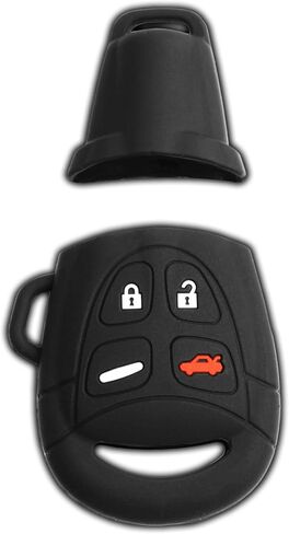 KeyGuardz Keyless Entry Remote Car Key Fob Outer Shell Cover Soft Rubber Protective Case for Saab 9-3 9.5 LTQSAAM433TX in Saudi Arabia